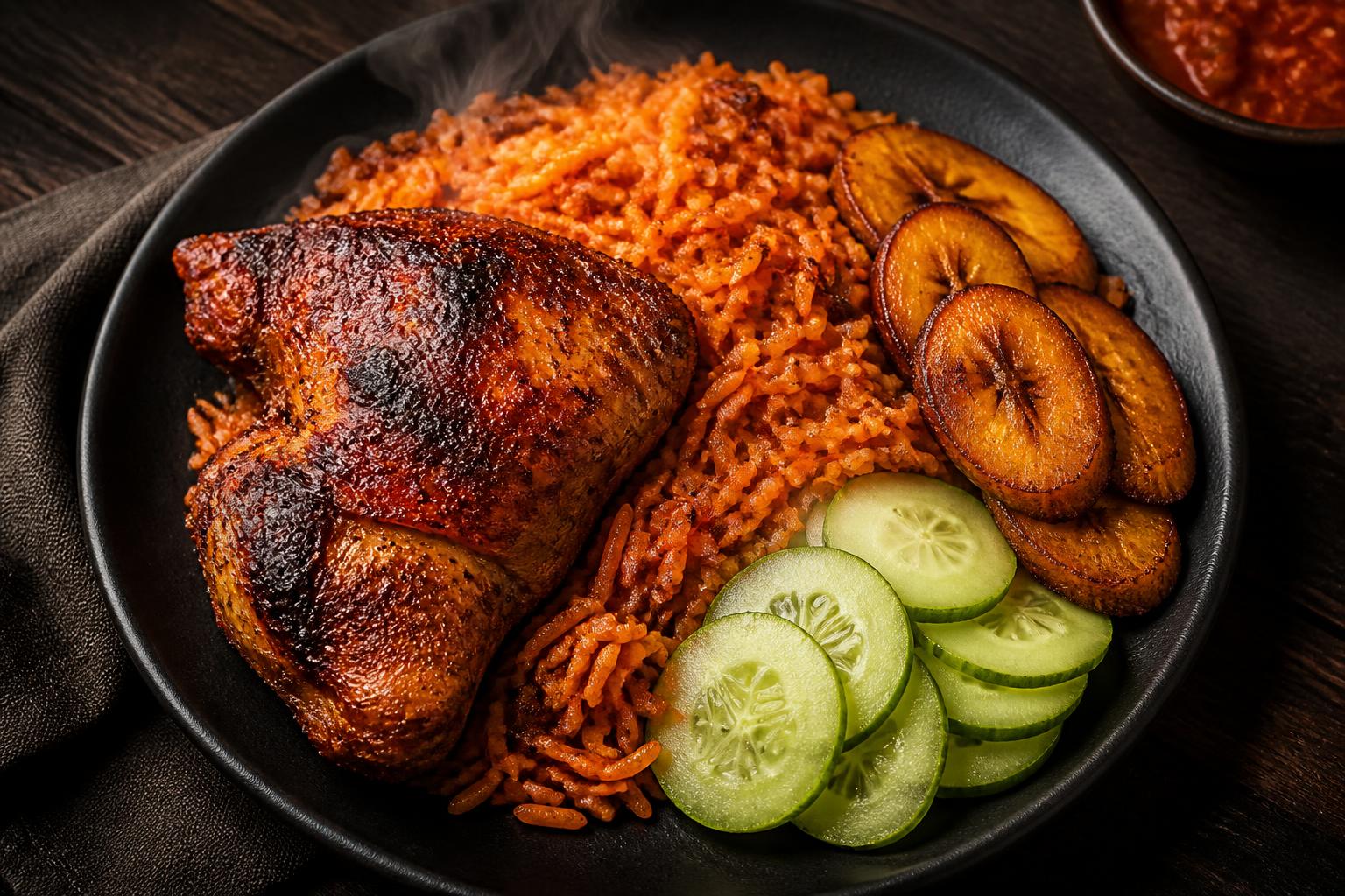 Smokey Jollof Rice with Chicken