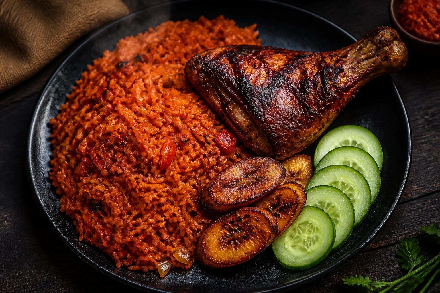Smokey Jollof Rice with Turkey