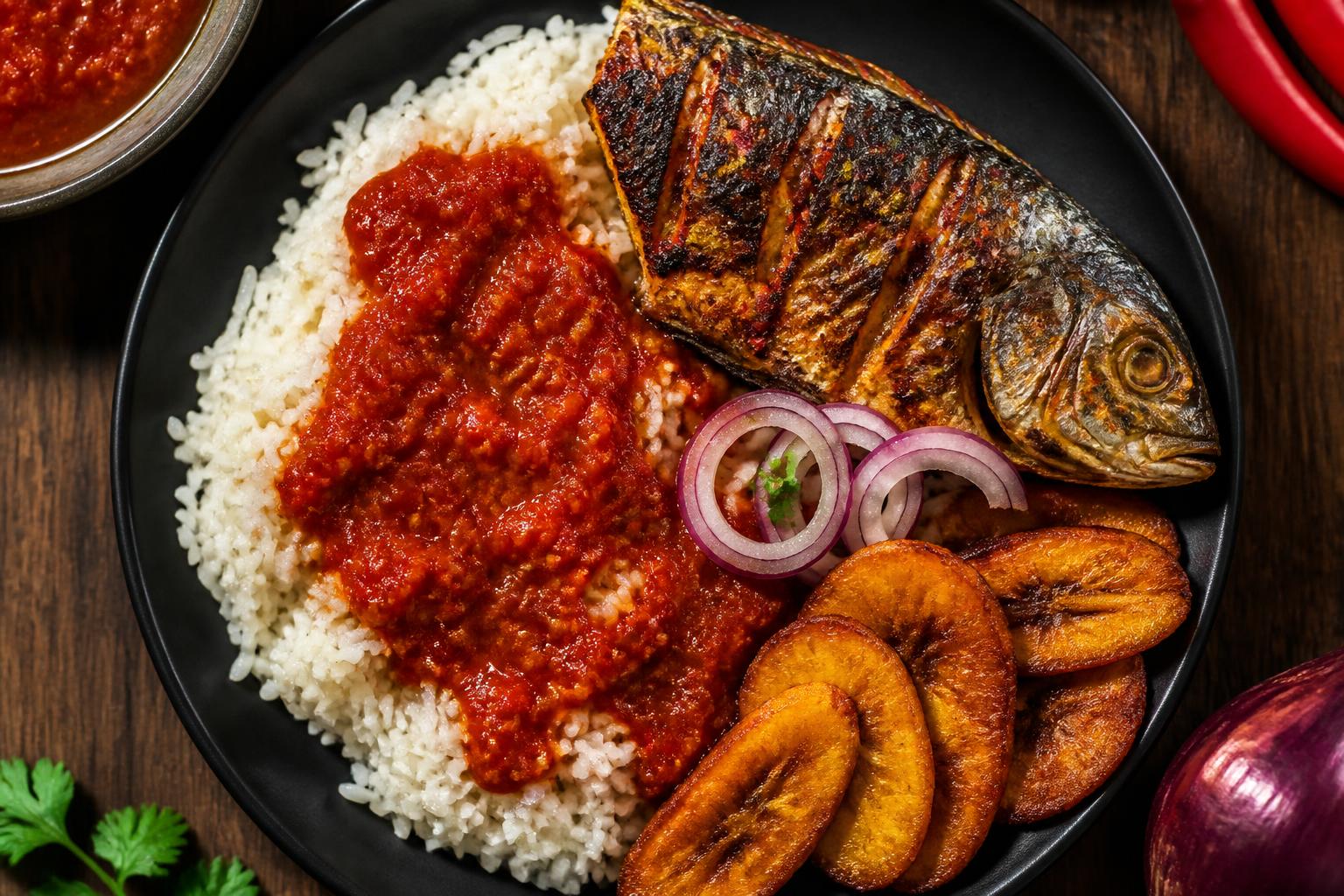 White Rice with Fish